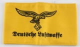 WWII GERMAN 3RD REICH DEUTSCHE LUFTWAFFE ARM BAND