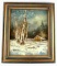W CLINTON VINTAGE WINTER LANDSCAPE PAINTING