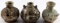 LOT OF 3 INDUS VALLEY ZOOMORPHIC POTTERY VASES