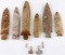 NATIVE AMERICAN FLINT TOOL ARROWHEAD LOT OF 8