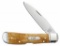 CASE BOSE ANTIQUE BONE SMOOTH TRIBAL LOCK KNIFE