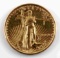 1991 GOLD 1/10 OZ AMERICAN EAGLE BU $5.00 COIN