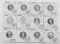 SILVER PROOF QUARTERS S COINS MIXED YEARS & STATES