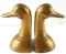 PAIR OF BRASS DUCK HEAD BOOKENDS 6 3/4 INCH
