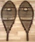 ANTIQUE HICKORY AND RAWHIDE SNOWSHOES