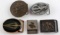 VINTAGE MENS HUNTING & ADVERTISING BELT BUCKLE
