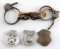 ANTIQUE HAND CUFF AND RAILWAY & PRISON GUARD BADGE
