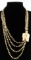 ANTIQUE AFRICAN ELEPHANT EFFIGY BONE NECKLACE