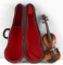 MINIATURE VIOLIN IN MATCHING BLACK VIOLIN CASE