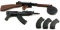 TACTICAL AIRSOFT RIFLES AND MAGAZINES LOT OF 7