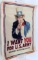 WWI UNCLE SAM I WANT YOU FOR US ARMY REPRODUCTION