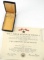 US ARMY WWII BRONZE STAR DOC & PURPLE HEART COFFIN