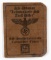 WWII GERMAN HITLER DIVISION SS AUSWEIS ID BOOK