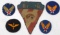 WWII US ARMY AIR FORCE FLYING TIGERS PATCH LOT 5