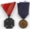 WWI AUSTRIAN KARL TROOP CROSS & 2ND CLASS SERVICE