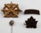 WWI CANADA BADGE & IMPERIAL AERIAL GUNNER BADGE