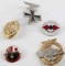 LOT OF 5 THIRD REICH GERMAN BADGES IRON CROSS