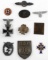 WWII GERMAN THIRD REICH LOT OF 10 ASSORTED BADGES
