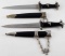 LOT OF 2 GERMAN ARMY SA SS DAGGERS REPRODUCTION