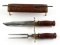 VINTAGE STYLE INDIAN KNIFE AND MEAT FORK SET