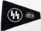 WWI GERMAN THIRD REICH WAFFEN SS TOTENKOPF BANNER