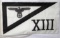 GERMAN WWII THIRD REICH SS XIII CORP EAGLE BANNER