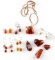 16 PC LARGE ASSORTED RUSSIAN AMBER JEWELRY LOT