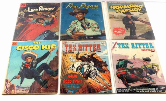 TEX RITTER WESTERN AND DELL COMICS FROM THE 1950S