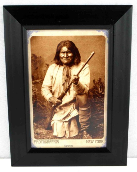 OLD WEST INDIAN GERONIMO PHOTO POST CARD