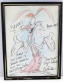 WALT DISNEY BILL FRAKE SINGED ROGER RABBIT SKETCH