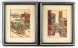 SAN FRANCISCO MID CENTURY WATERCOLOR PAINTING