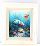 CHARLES REDMOND BENOLT TROPICAL FISH PAINTING