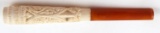 HAND CARVED MEERSCHAUM PIPE CIGARETTE HOLDER