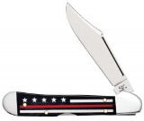 CASE BLACK SMOOTH BONE W STRIPES COPPERLOCK KNIFE