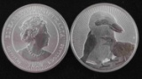 2 OZ SILVER AUSTRALIAN KOOKABURRA COIN LOT OF 3