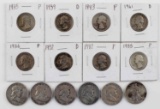 $5 FACE VALUE 90% SILVER U.S. COINS HALF & QUARTER