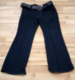 LEE DISCO 1970'S BELL BOTTOM PANTS & BELT