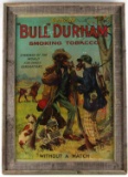 VINTAGE BULL DURHAM TOBACCO POSTER WITHOUT A MATCH