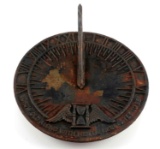 CONTEMPORARY CAST IRON SUNDIAL WITH DESIGN