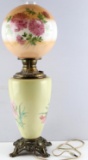 REFURBISHED ANTIQUE GLOBE LAMP MADE IN THE USA