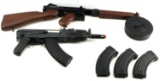 TACTICAL AIRSOFT RIFLES AND MAGAZINES LOT OF 7
