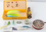 VINTAGE FISHING GEAR FLY HOOK AND SINKER LOT
