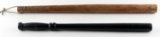 2 VINTAGE BILLY CLUB TRUNCHEON LOT