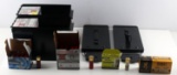 AMMO CANS W MIXED LOT OF AMMO 12 GA 9MM & CLEANER
