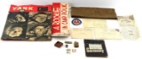 WWII US MILITARY YANK NEWSPAPER & JEEP GEAR LOT