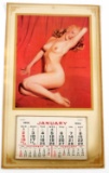 1955 VINTAGE PIN UP MARILYN MONROE NUDE CALDENDAR
