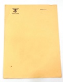 WWII GERMAN ADOLF HITLER STATIONERY FROM BERLIN