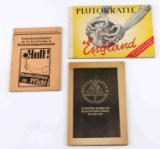 WWII GERMAN THIRD REICH LOT OF THREE PAMPHLETS