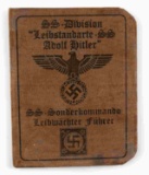 WWII GERMAN HITLER DIVISION SS AUSWEIS ID BOOK