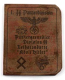 WWII GERMAN SS PANZERGRENADIER DIVISION AUSWEIS ID
